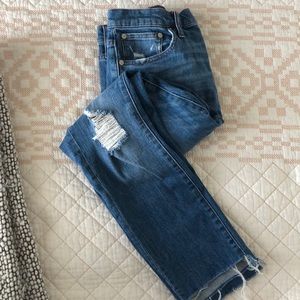 Madewell high rise slim boyfriend jean